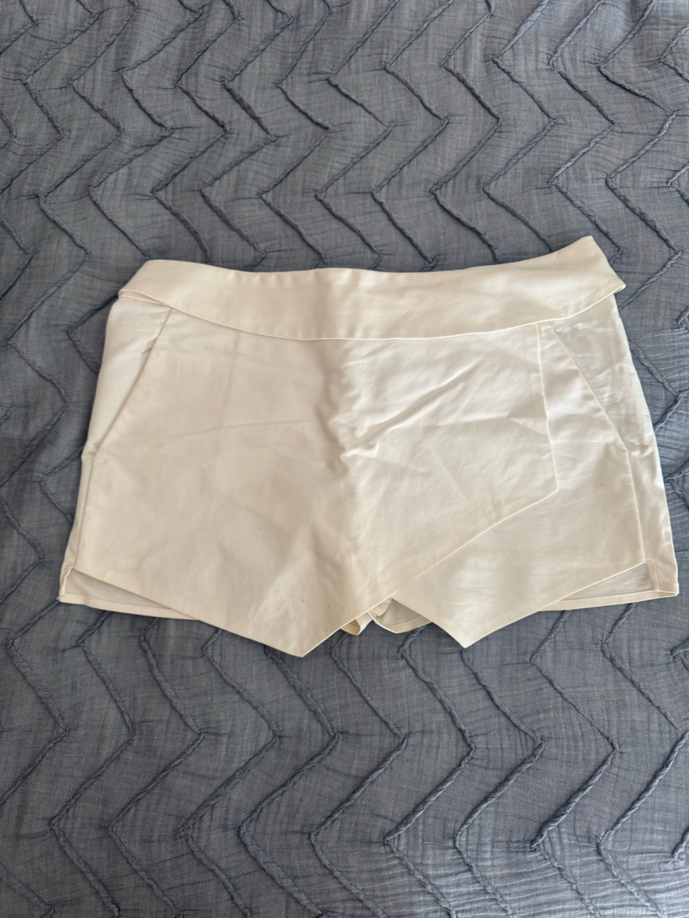 Talula Cream High-Waist Skort